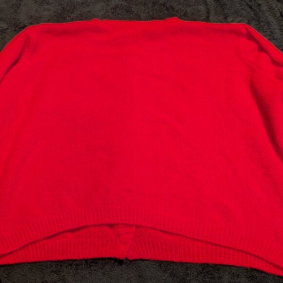 Bright Red Button-Front Cardigan - Picture 5 of 6